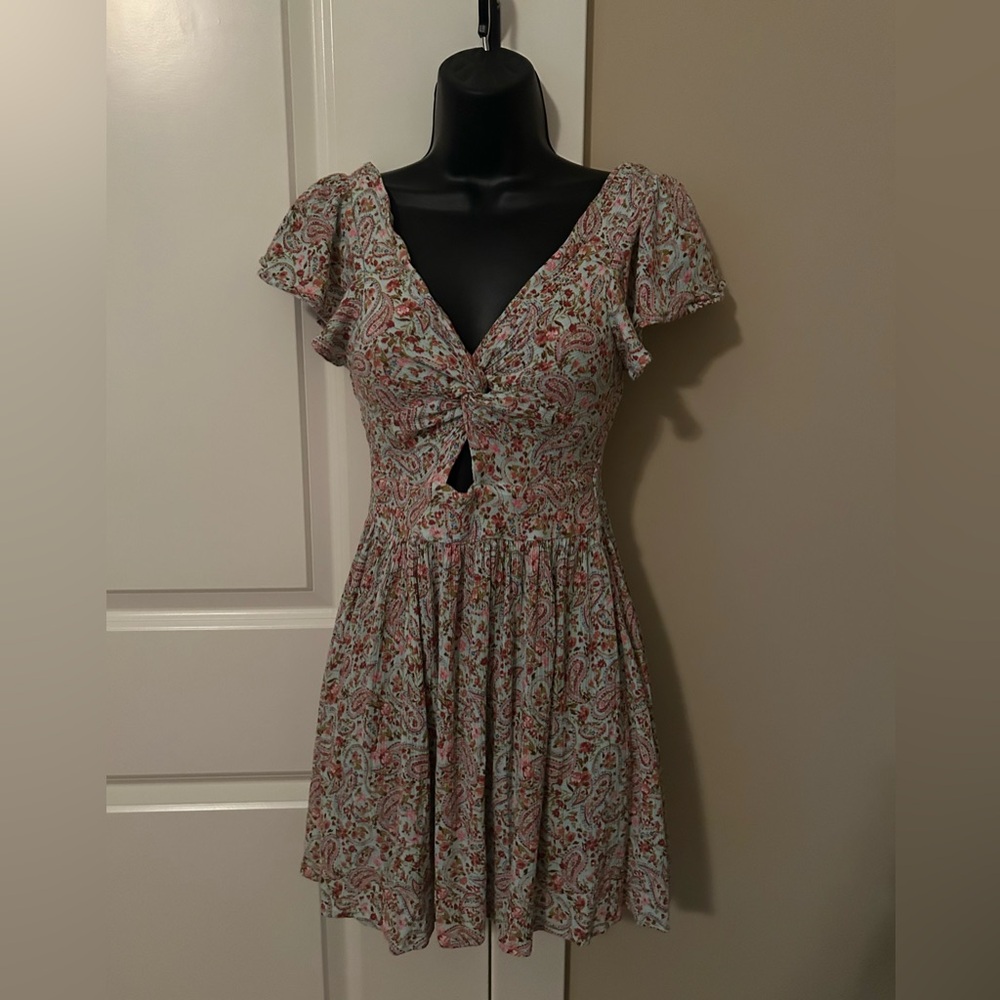 Blue Rain Floral Dress from Francesca’s